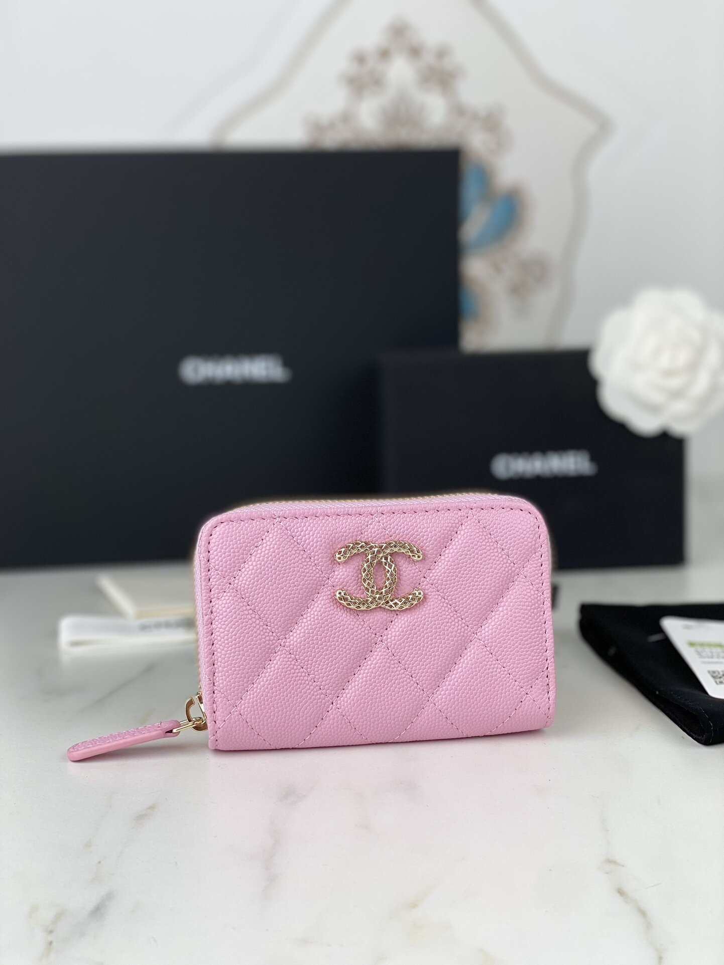 chanel card wallet 11 x 7.5cm 2